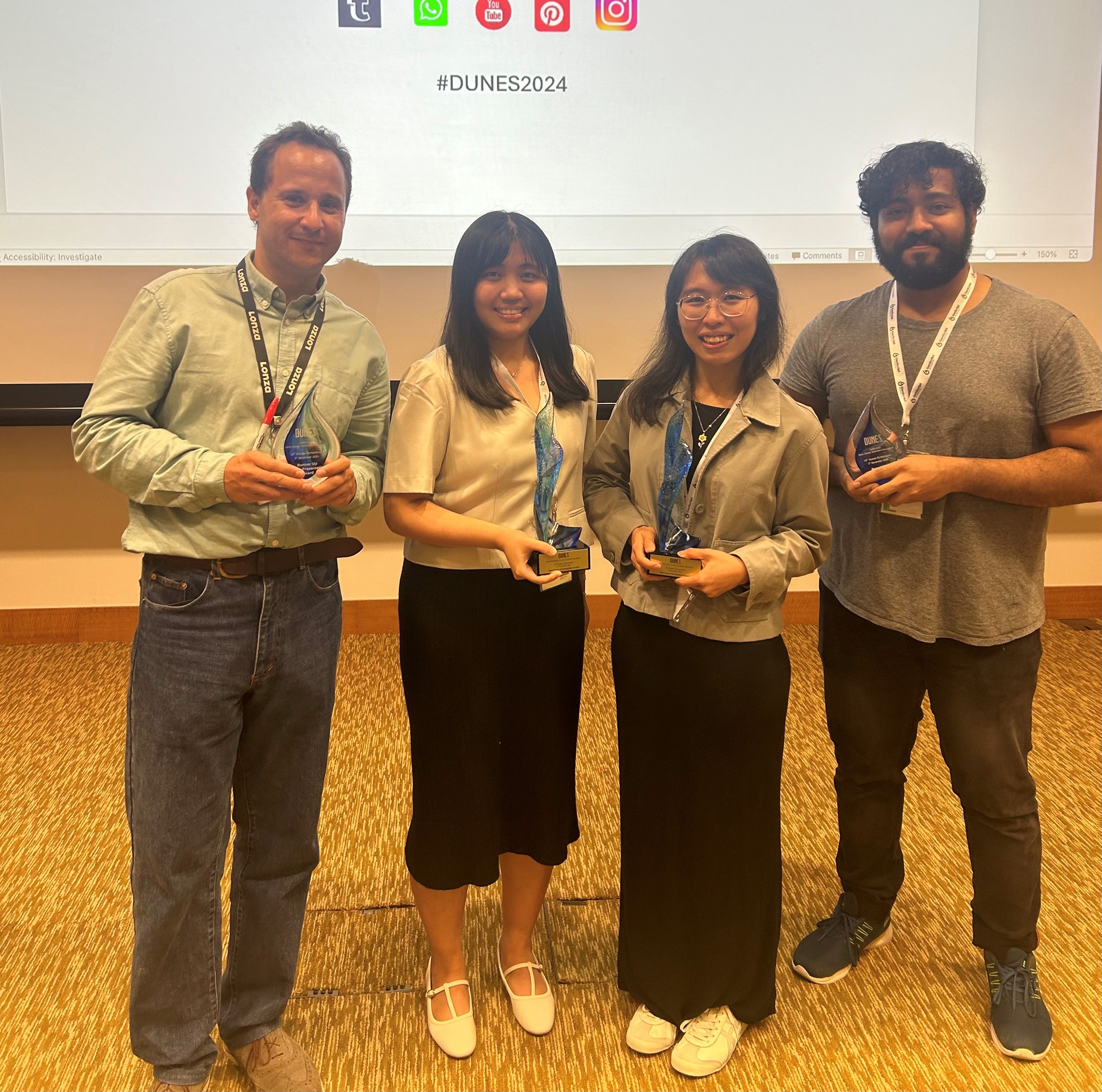 Toni with the fellow awardees